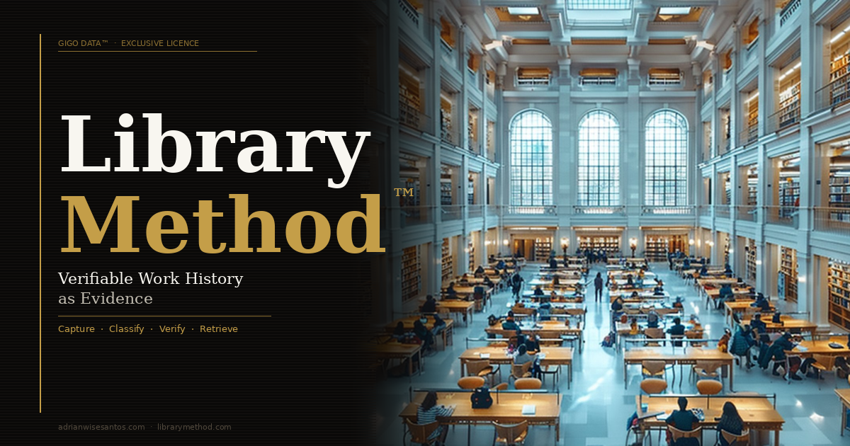 Library Method Library Method™ | Verifiable Work History & Data Governance — by Adrian ...